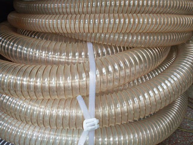 Ống hút bụi PU lõi thép mạ đồng 2