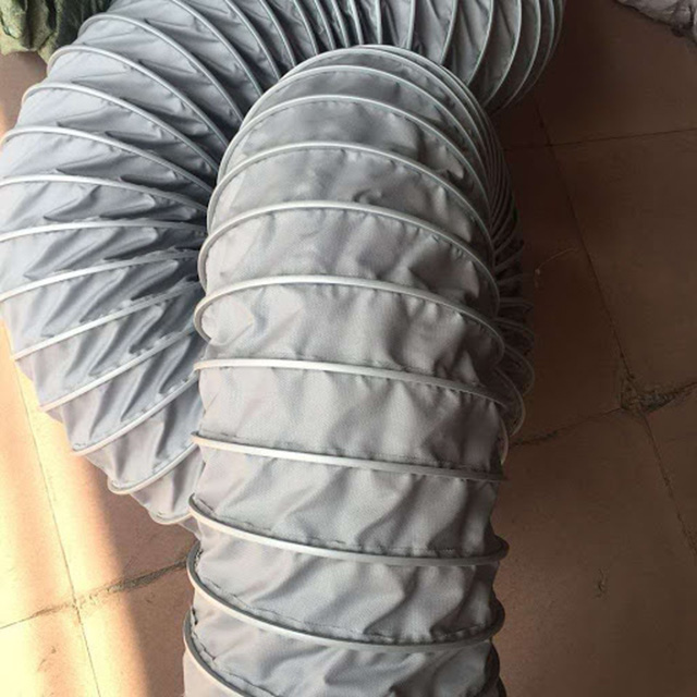 ống thông gió vải chống cháy bọc silicone 2