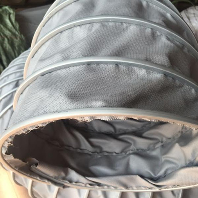 ống thông gió vải chống cháy bọc silicone 1